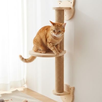 arbre chat en bois