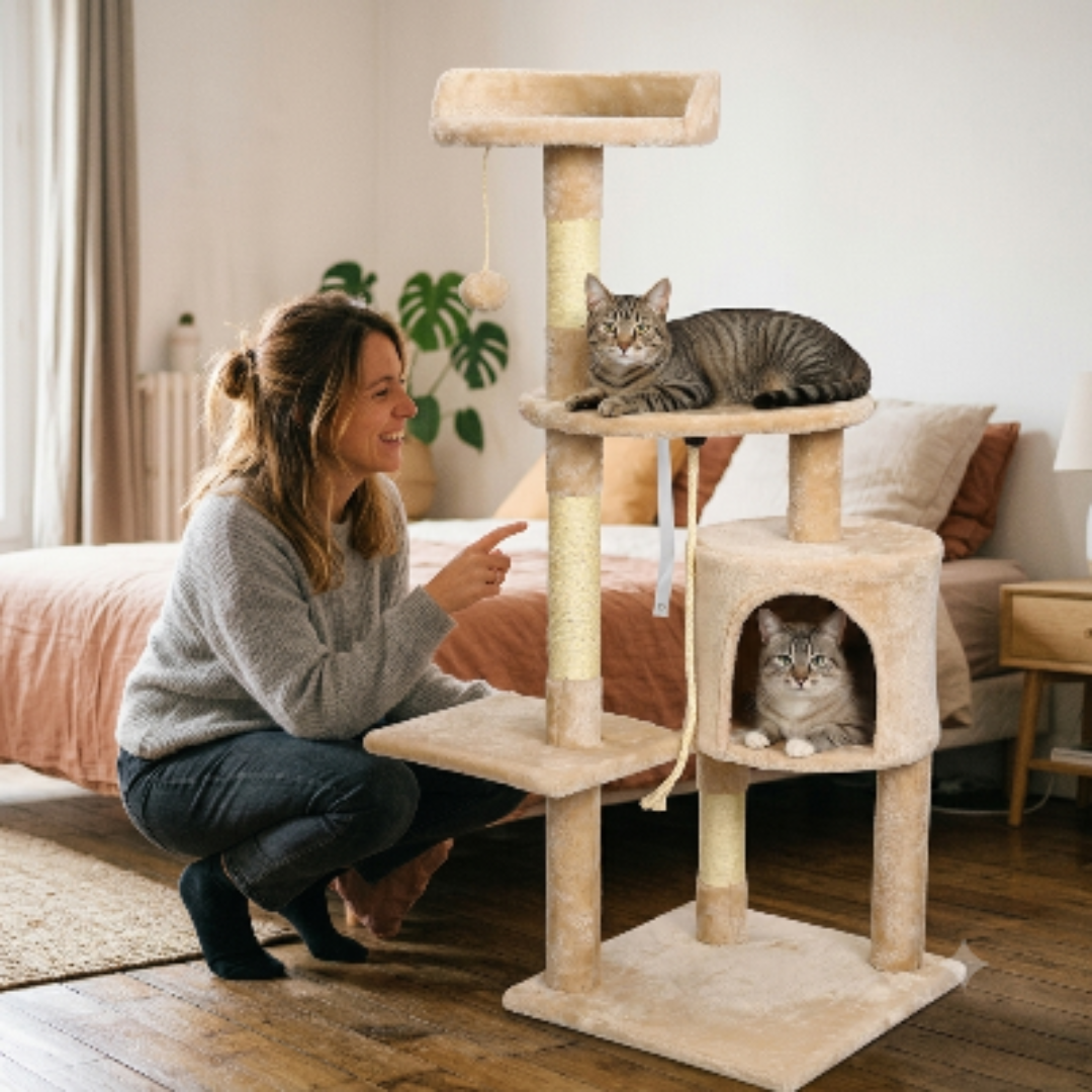 Arbre pour chat dans une chambre