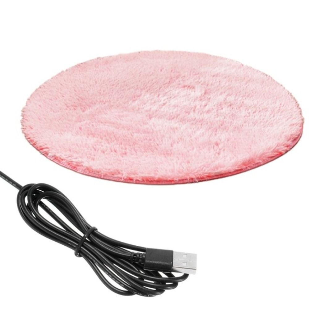 Coussin chauffant pour chat rose