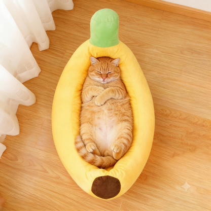 Coussin pour chat posé sur plancher