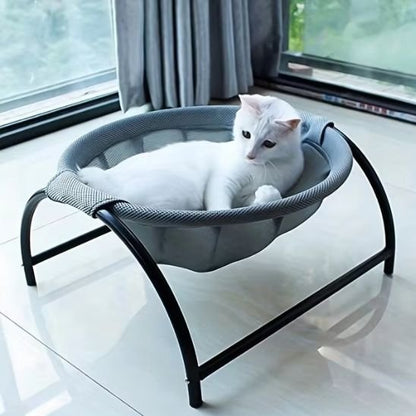 Chat calme et apaisé sur hamac chat