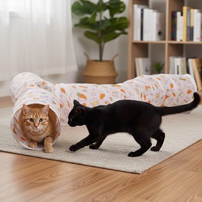 chat dans un tunnel chat