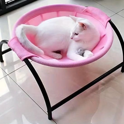 Chat en position de repos sur hamac chat