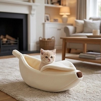 Lit pour chat blanc
