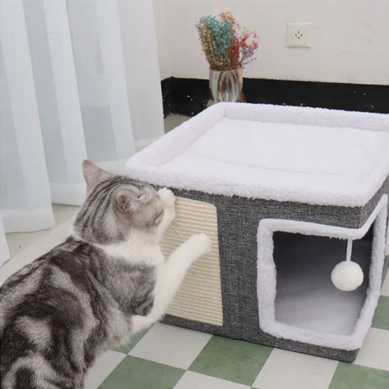 Maison pour chat espace de repos en hauteur