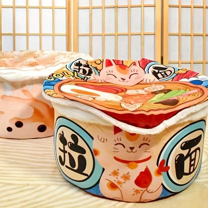 Deux maison pour chat design d’inspiration ramen japonais
