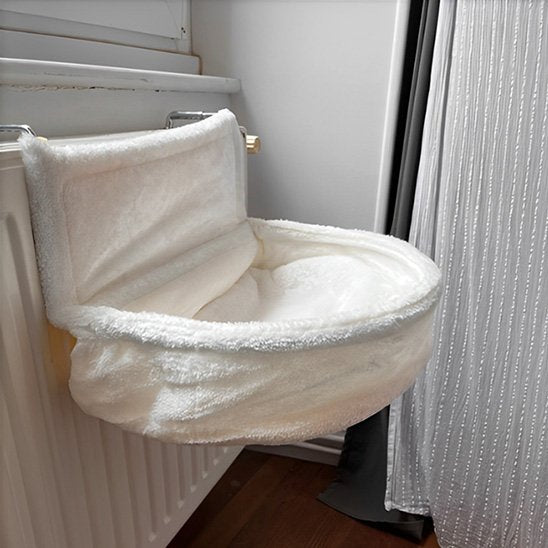 hamac pour chat radiateur  blanc