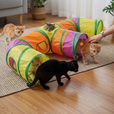 Tunnel chat en forme de E